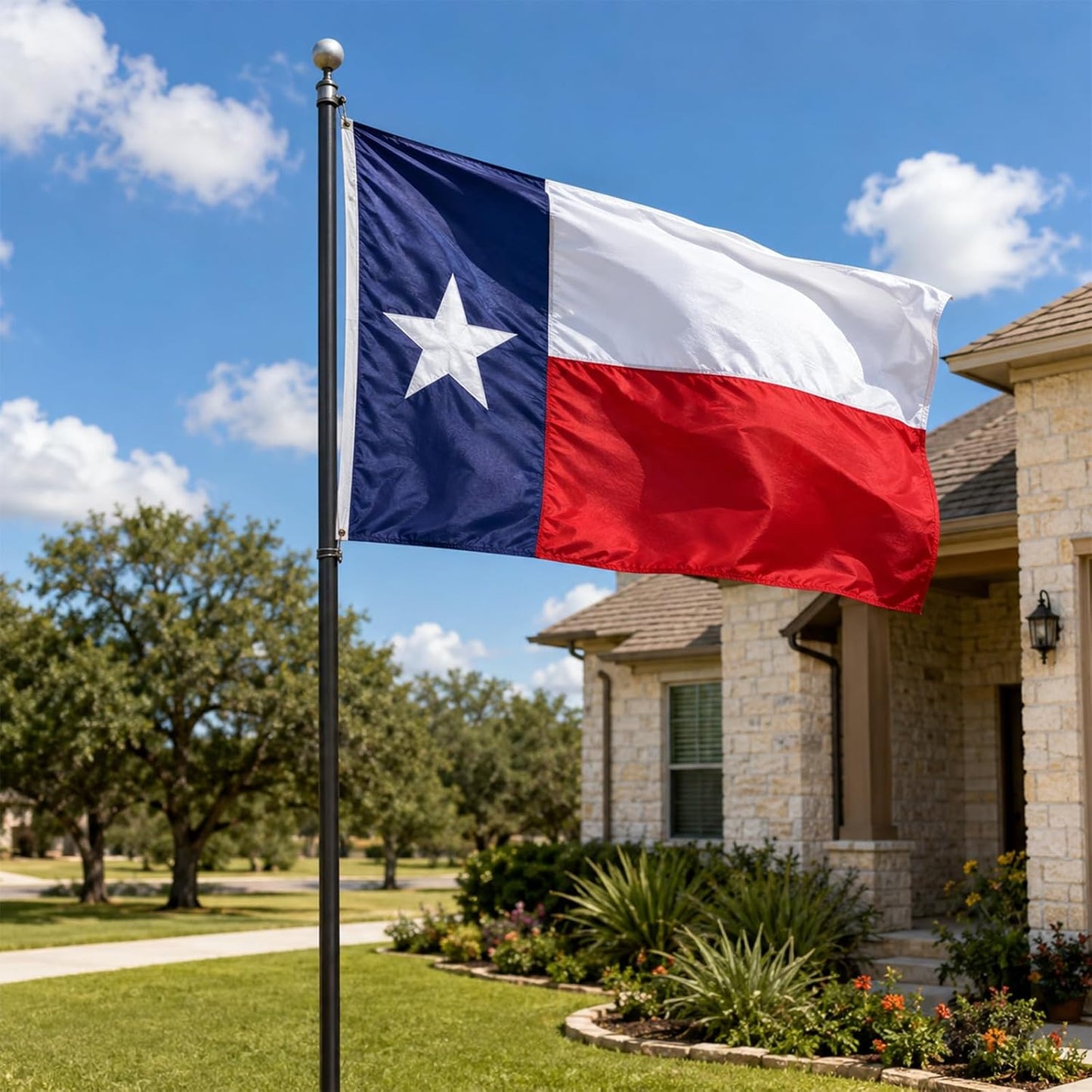 Bandera Texas doble cara 2x3ft lona resistente UV