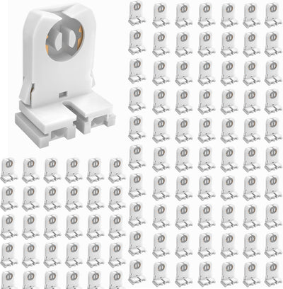 Lápidas LED T8 pack 100 soporte portalámparas giro UL