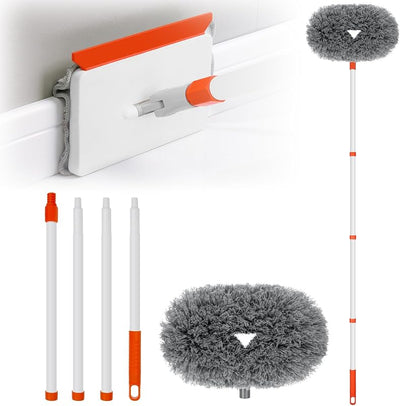 Plumero zócalos mango extensible almohadillas reutilizables