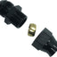 Adaptador AN6 a 5/16 aluminio anodizado negro