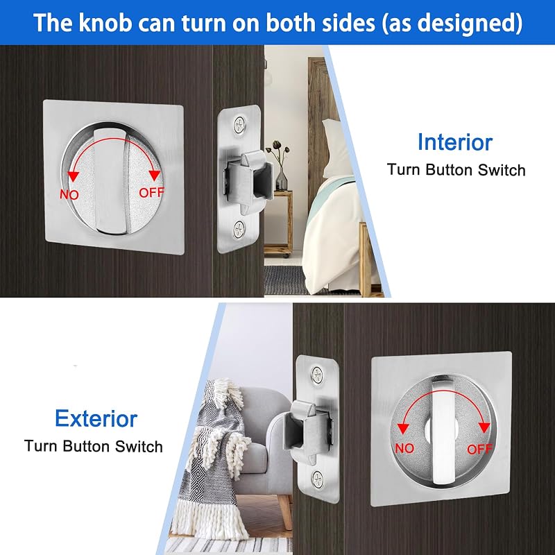 Cerradura paso puerta bolsillo palanca grande cama baño