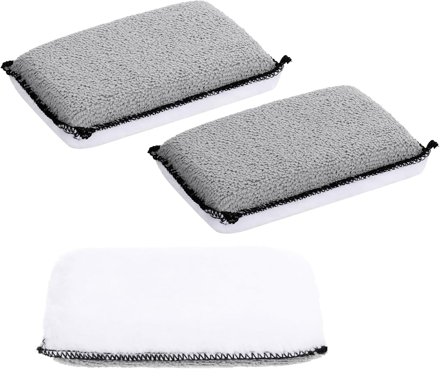 3 Esponjas Microfibra para Limpiar Interior Auto Cuero