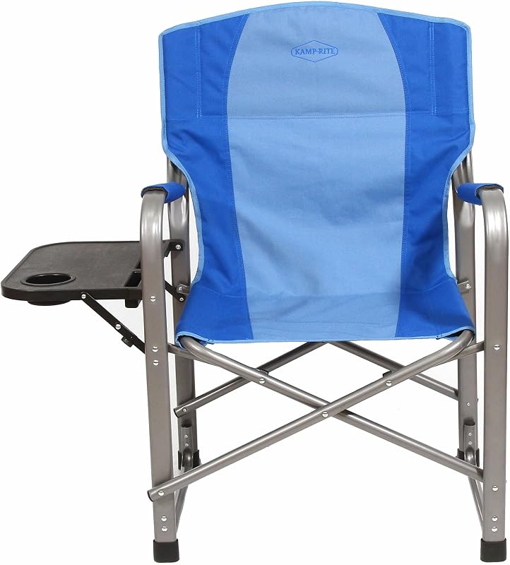 Silla director plegable exterior playa patio 2 tonos azul