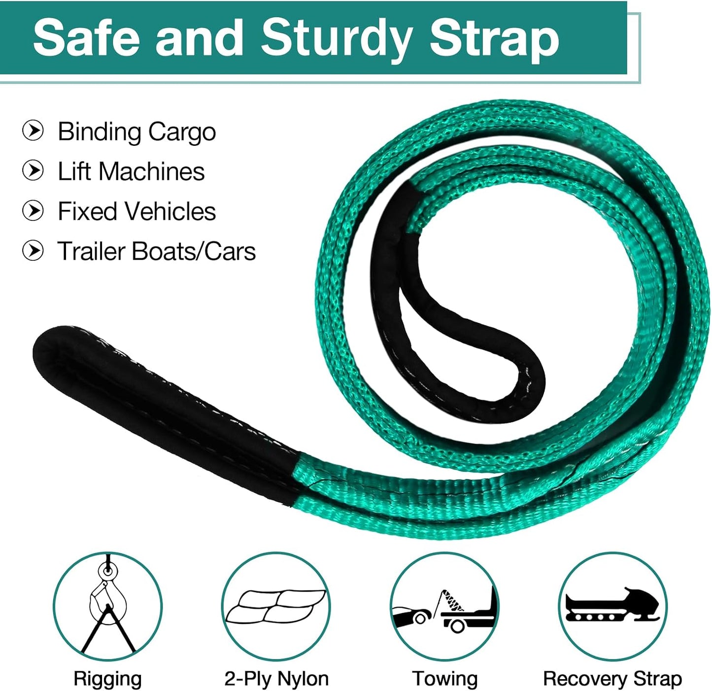Correas elevación nylon 2x4 alta resistencia