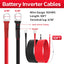 Cable batería 10 AWG 10 pies con lengüetas 5/16"