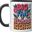 Taza Cerámica Derechos Humanos Feminismo Negro/Blanco