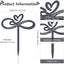 Estaca conmemorativa forma corazón decoración tumba simpatía