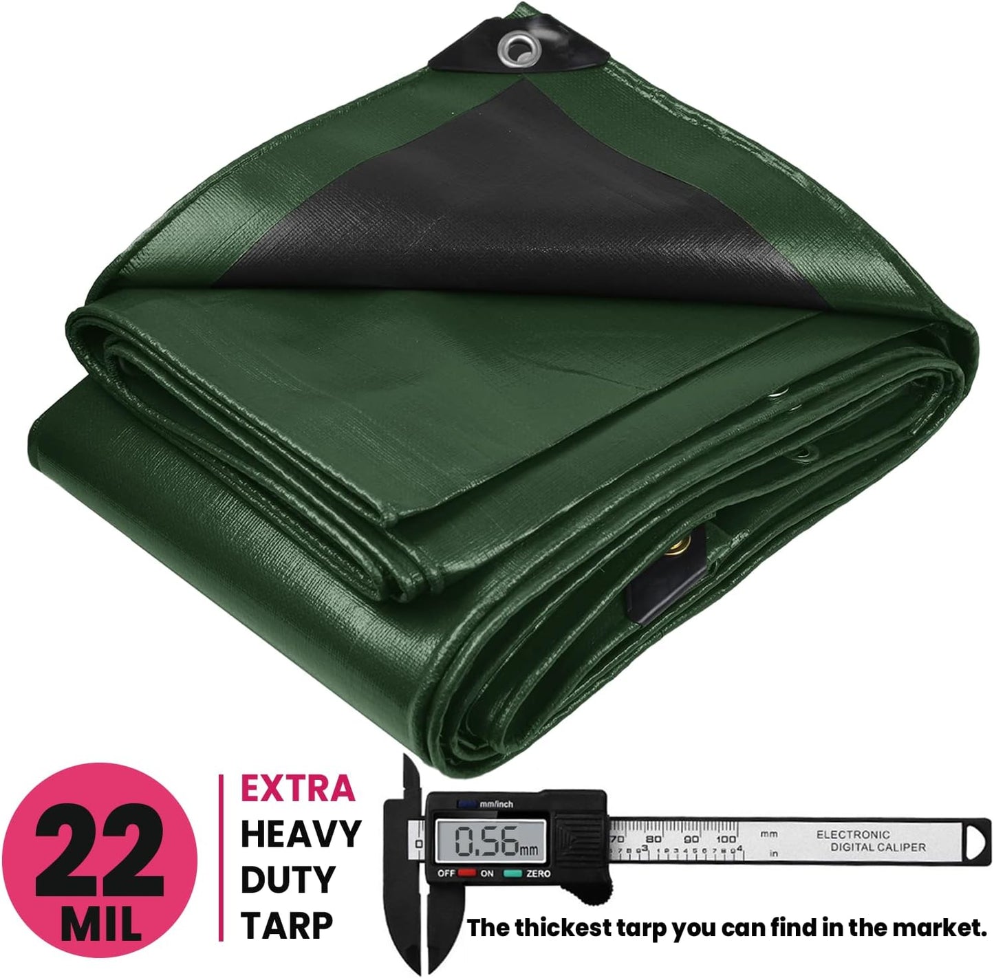 Lona polietileno 22mil impermeable UV resistente