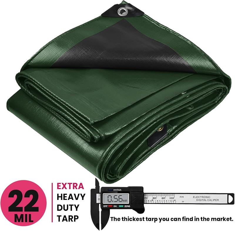 Lona polietileno 22mil UV resistente impermeable techo