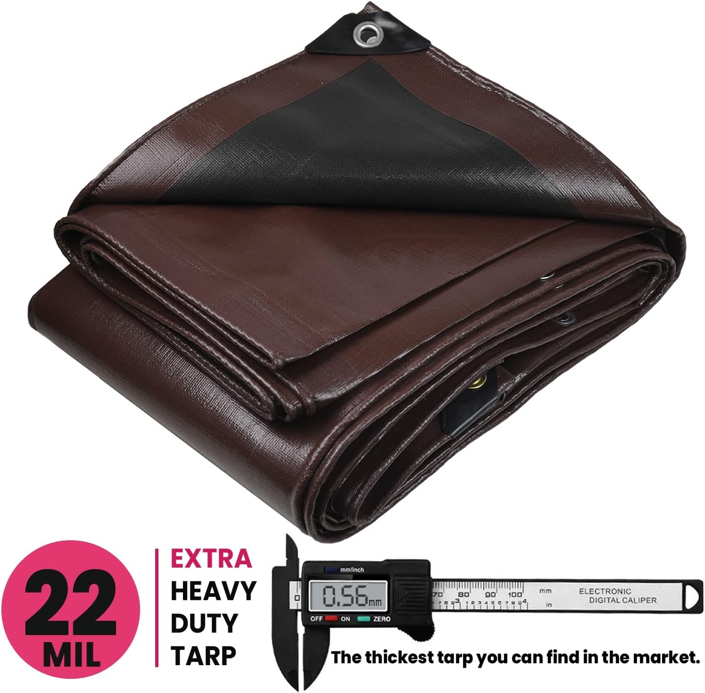 Lona 22mil impermeable UV resistente techo campamento