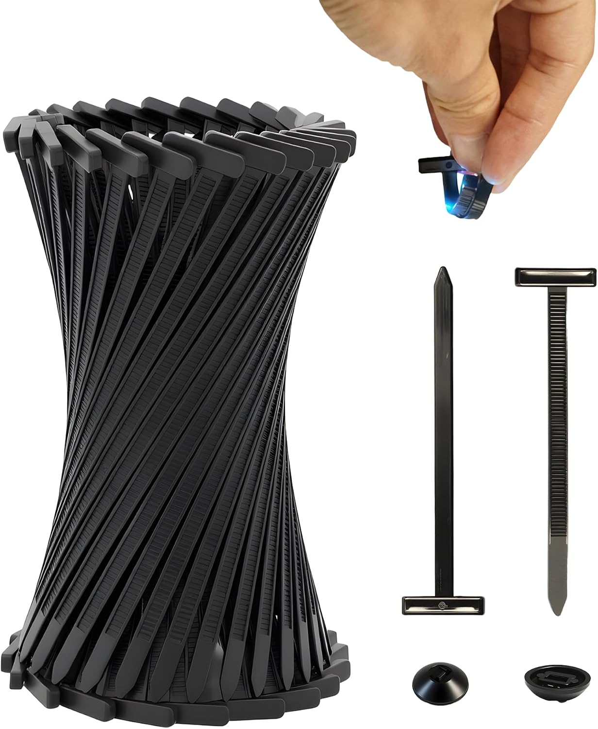 165 Hebillas Nailon Automotrices Autobloqueantes UV Resistentes