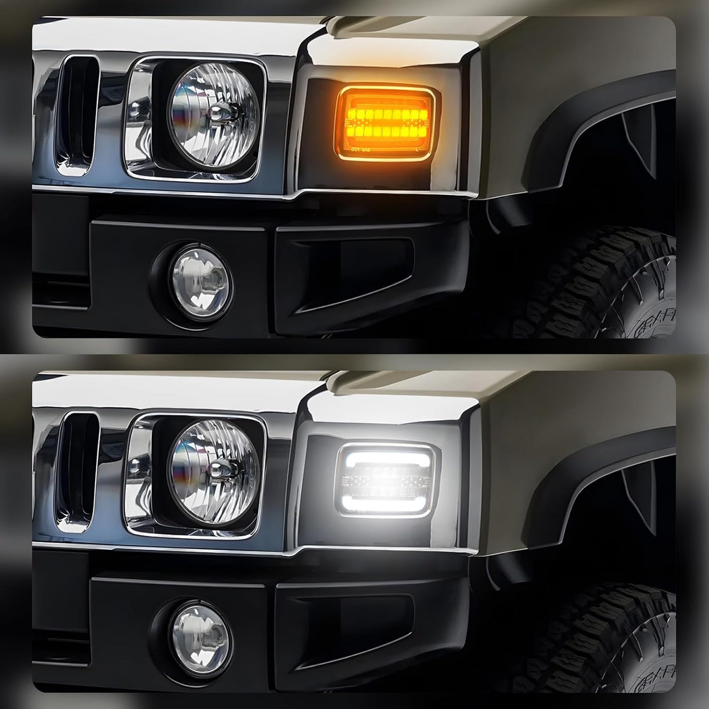 Luces LED direccionales H2 2003-09 ámbar dinámico