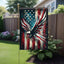 Bandera 4 de Julio 12x18pulg doble cara águila americana