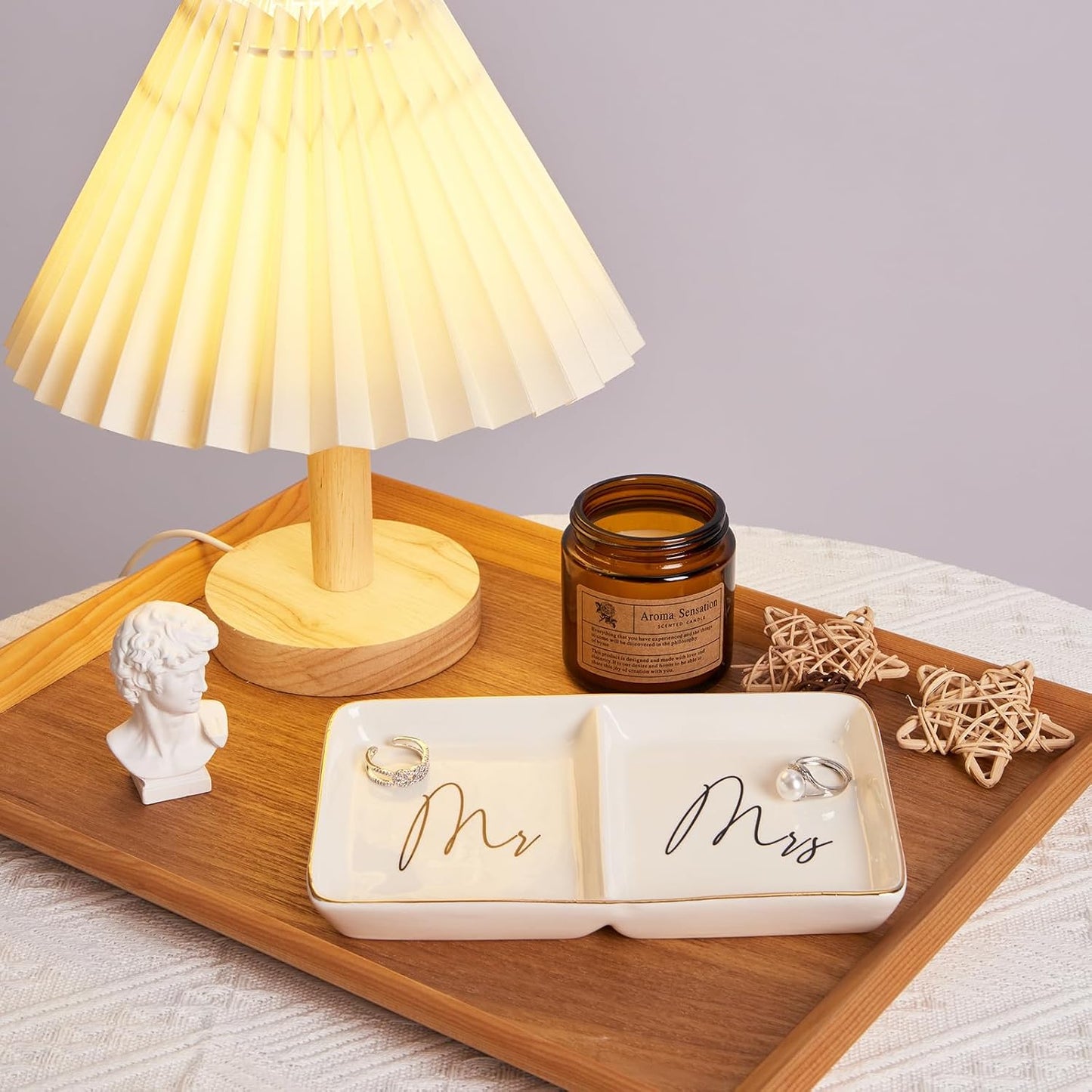 Plato portador anillos compromiso regalo novia