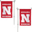 Bandera jardín Huskers NU 100% poliéster diseño G