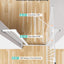 Puerta bebé extra alta 42pulg para escaleras 29.5-40.6pulg