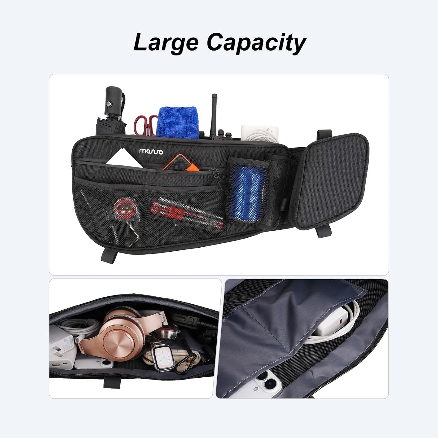 2 Bolsas 3 Puertas Can Am Maverick X3 Max 2017-25 Negro
