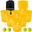 Set Yard Pong 12 cubos y pelotas para adultos