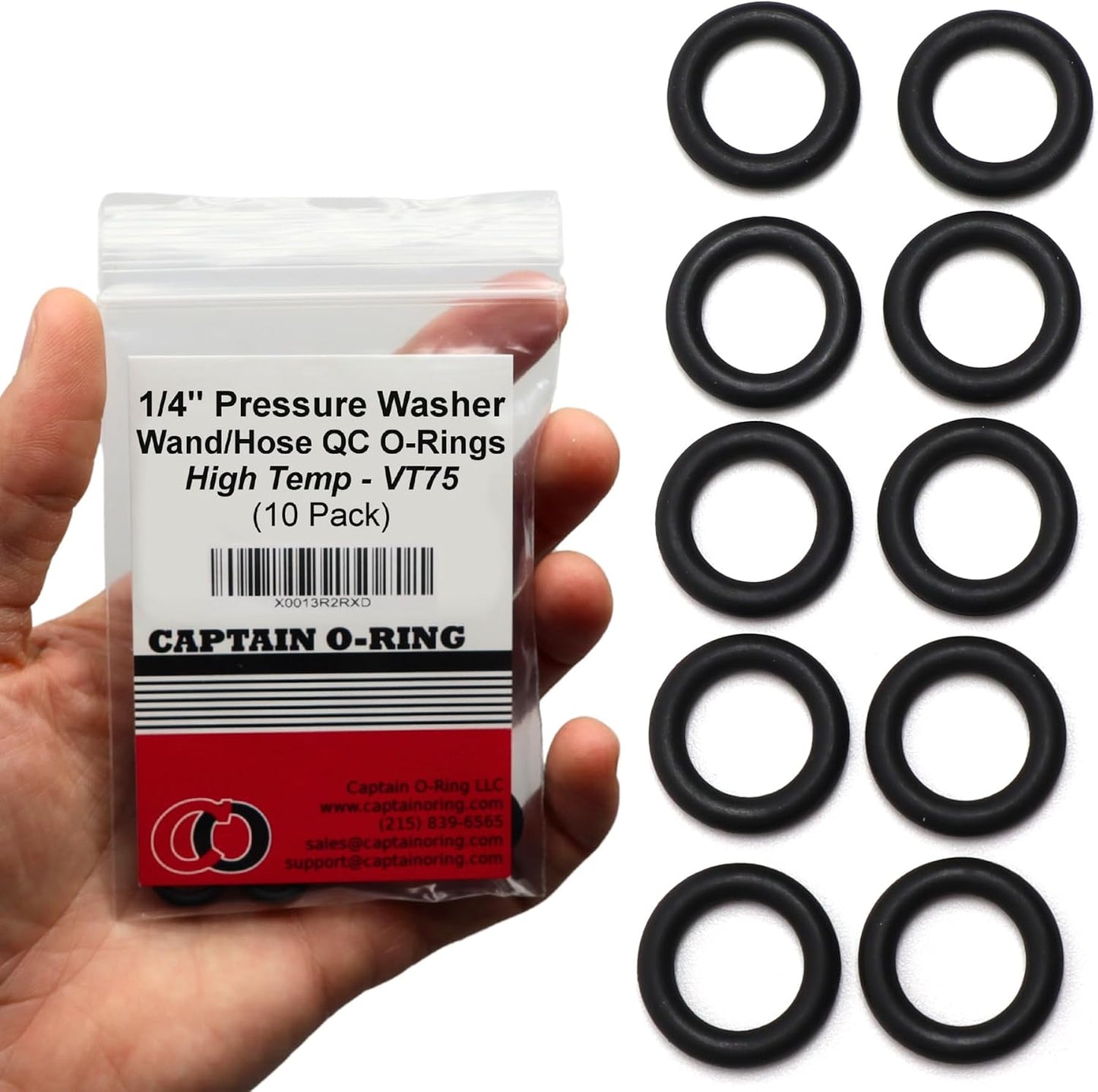 Juntas tóricas Viton para acoplador rápido 1/4 pack 10