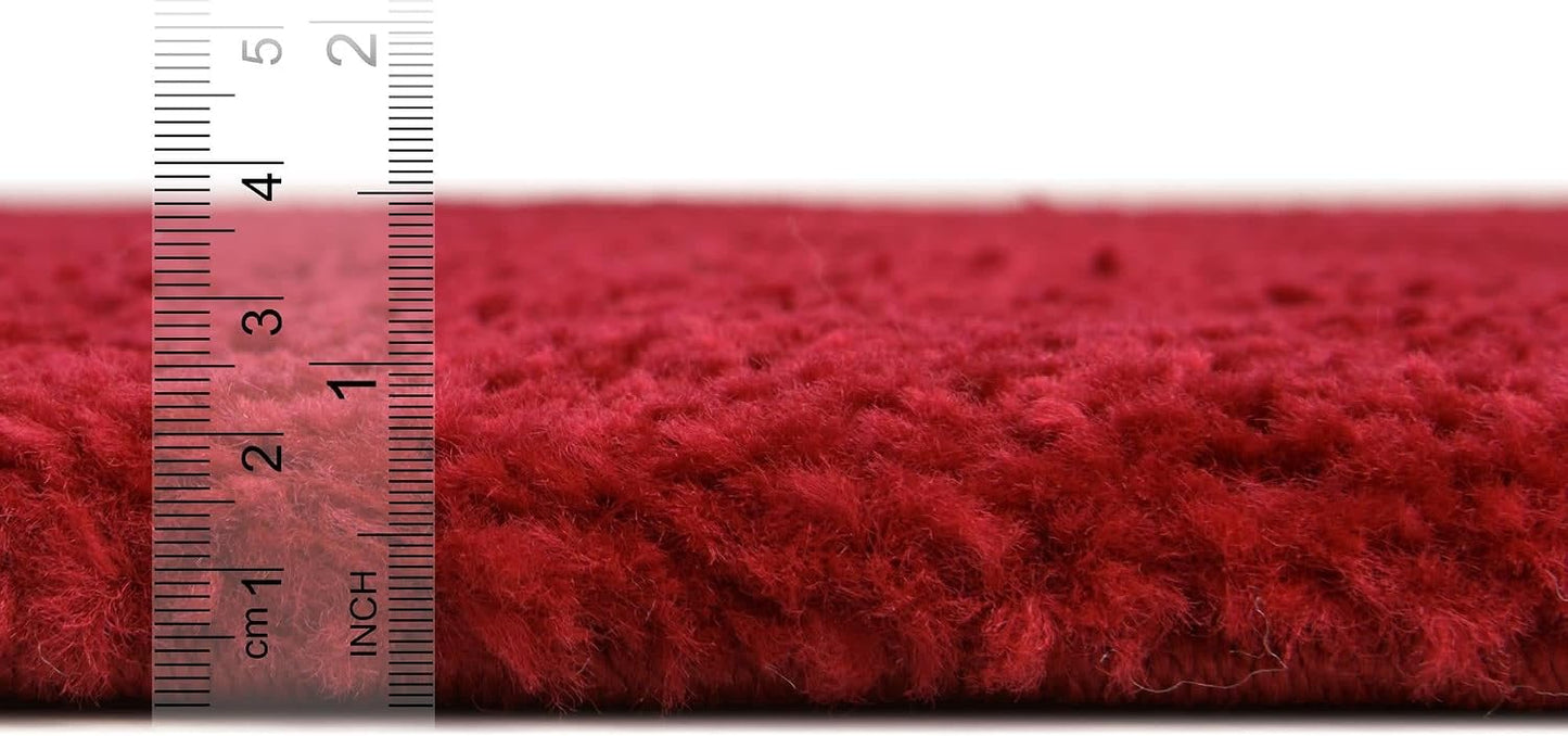 Alfombra área Calabasas 3x3x5x3" rectangular rojo