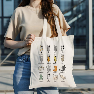 Bolsas lona para gatos reutilizables uso diario