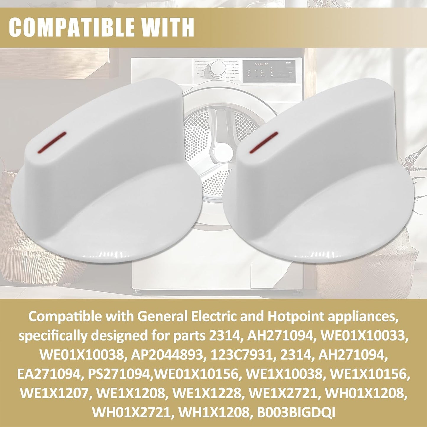 2 Pomas secadora comp Hotpoint GE WH1X2721
