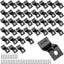 Sujetadores mesa con s y conectores en Z set 40 color negro