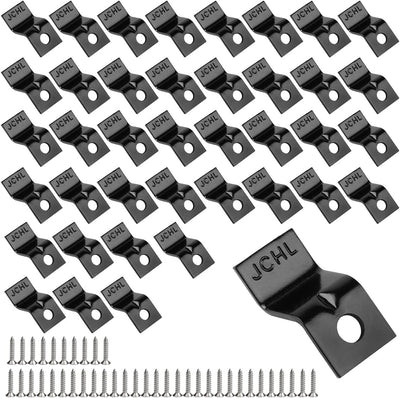 Sujetadores mesa con s y conectores en Z set 40 color negro