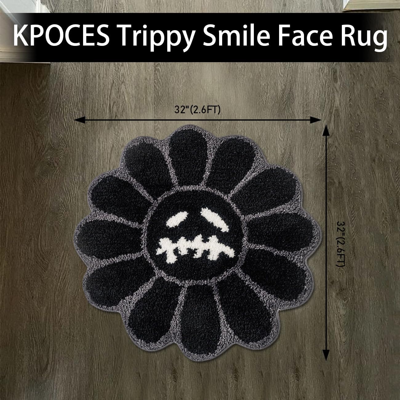 Alfombra baño calavera gótica Halloween microfibra suave