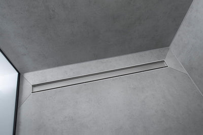 Drenaje ducha lineal 27 5/8pulg acero inox ajustable cromo