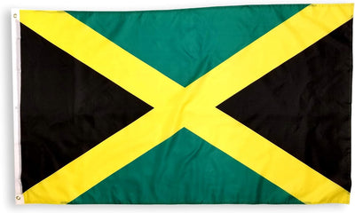 Bandera Jamaica 3x5ft con ojales latón doble costura