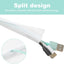Funda cables blanca 50pulg tubo protector poliéster ignífugo
