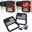 Cubiertas luz trasera aluminio Jeep Wrangler JK Unlimited