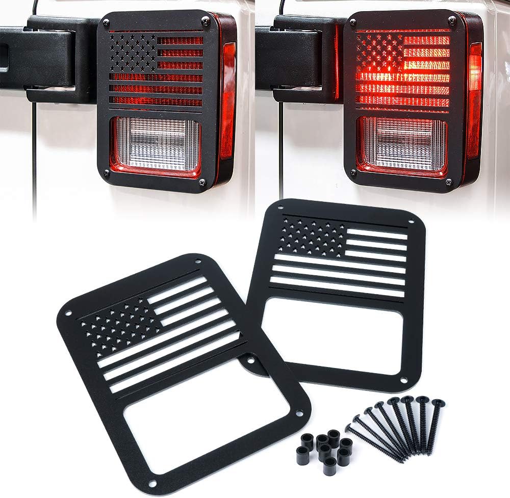 Cubiertas luz trasera aluminio Jeep Wrangler JK Unlimited