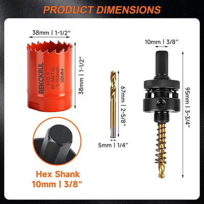 Brocas HSS M42 1.496pulg bimetálico para madera metal plástico