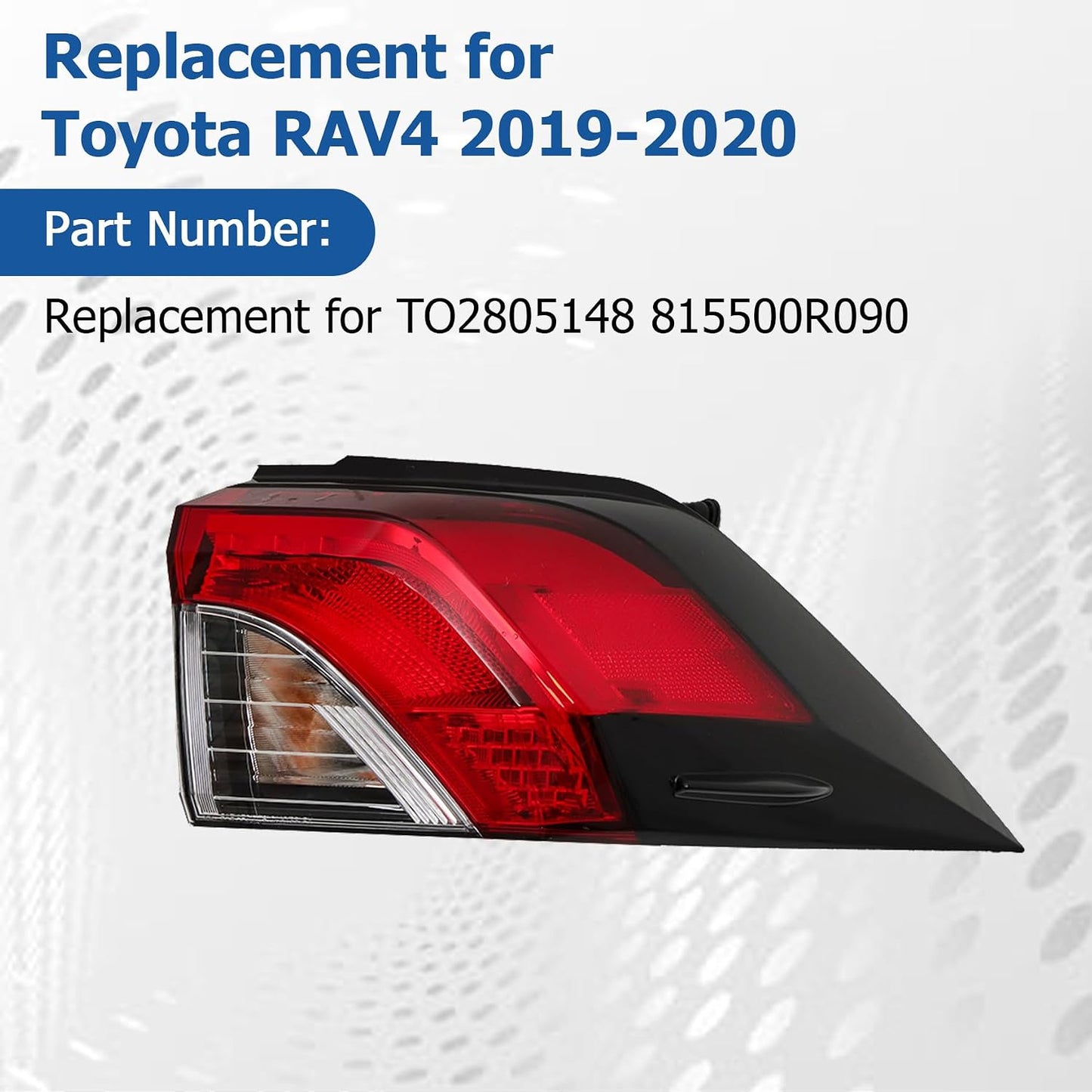 Reemplazo luz trasera derecha Toyota RAV4 19-20