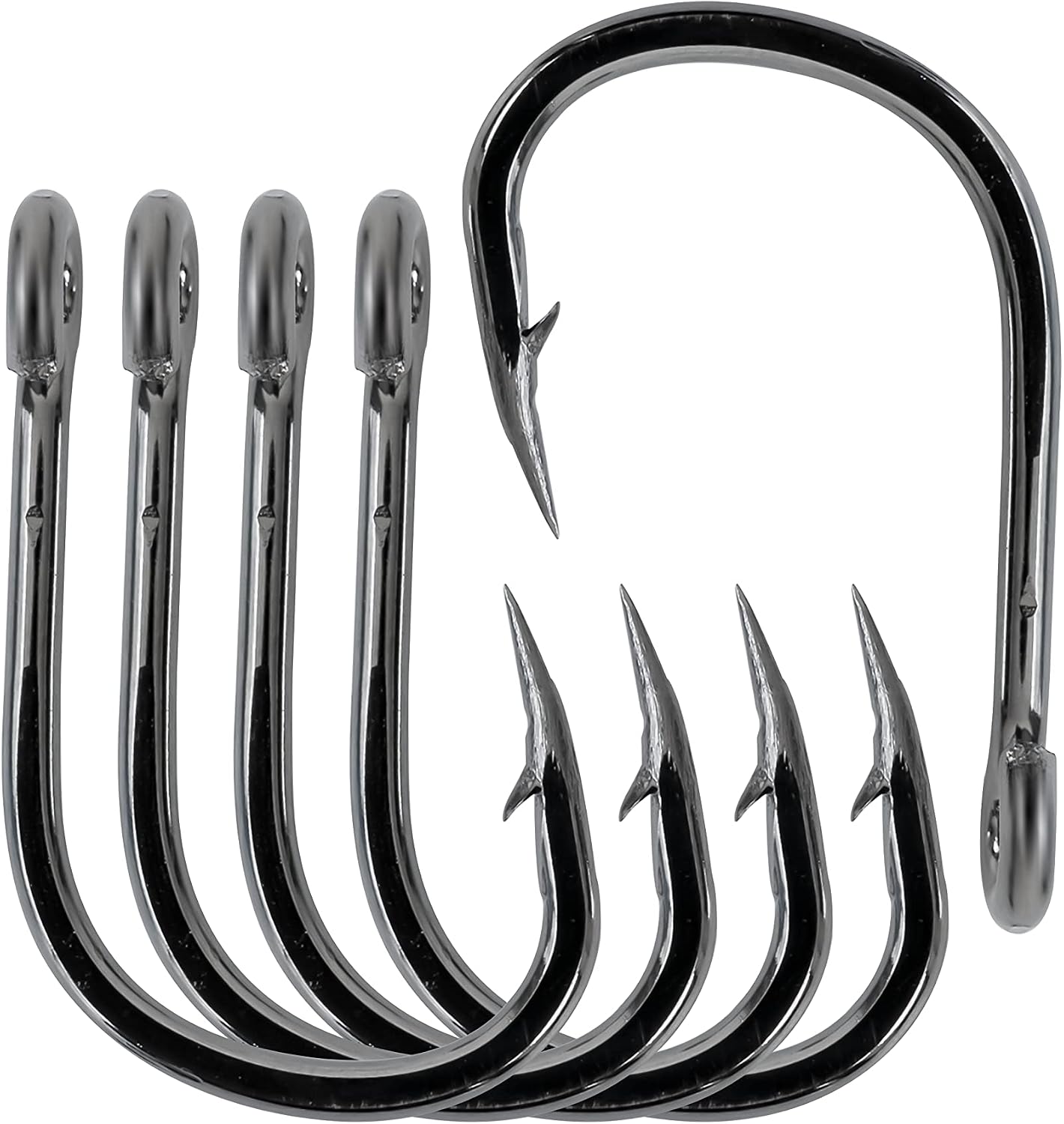 Ganchos cebo acero inox 10uds ultra afilados pesca
