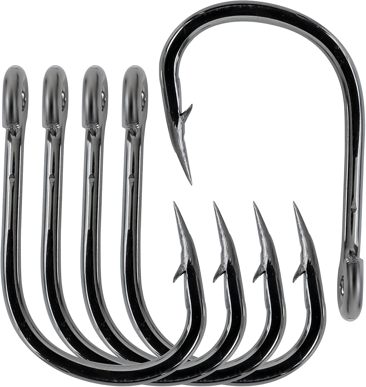 20 Ganchos acero inox 10uds ultra afilados para pesca