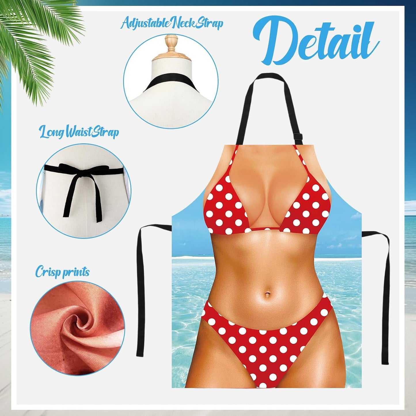 2 Delantales Cocina con Correas Ajustables