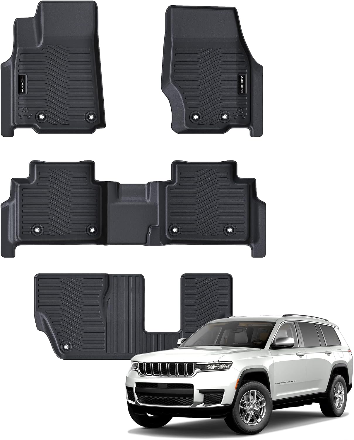 Alfombrillas Jeep Grand Cherokee L 7 asientos 21-26 negro