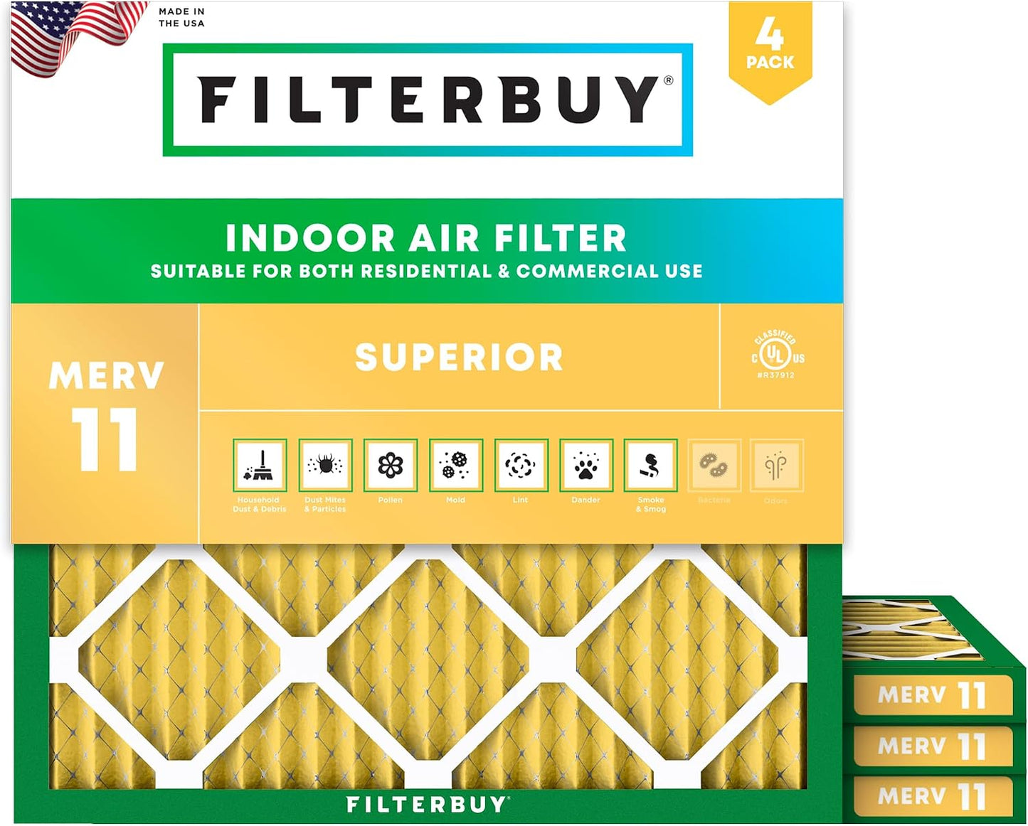 Filtros horno aire AFB Gold MERV 11 pack 4