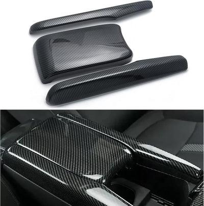 Cubierta consola fibra carbono Honda Civic 16-21 3 Pzas