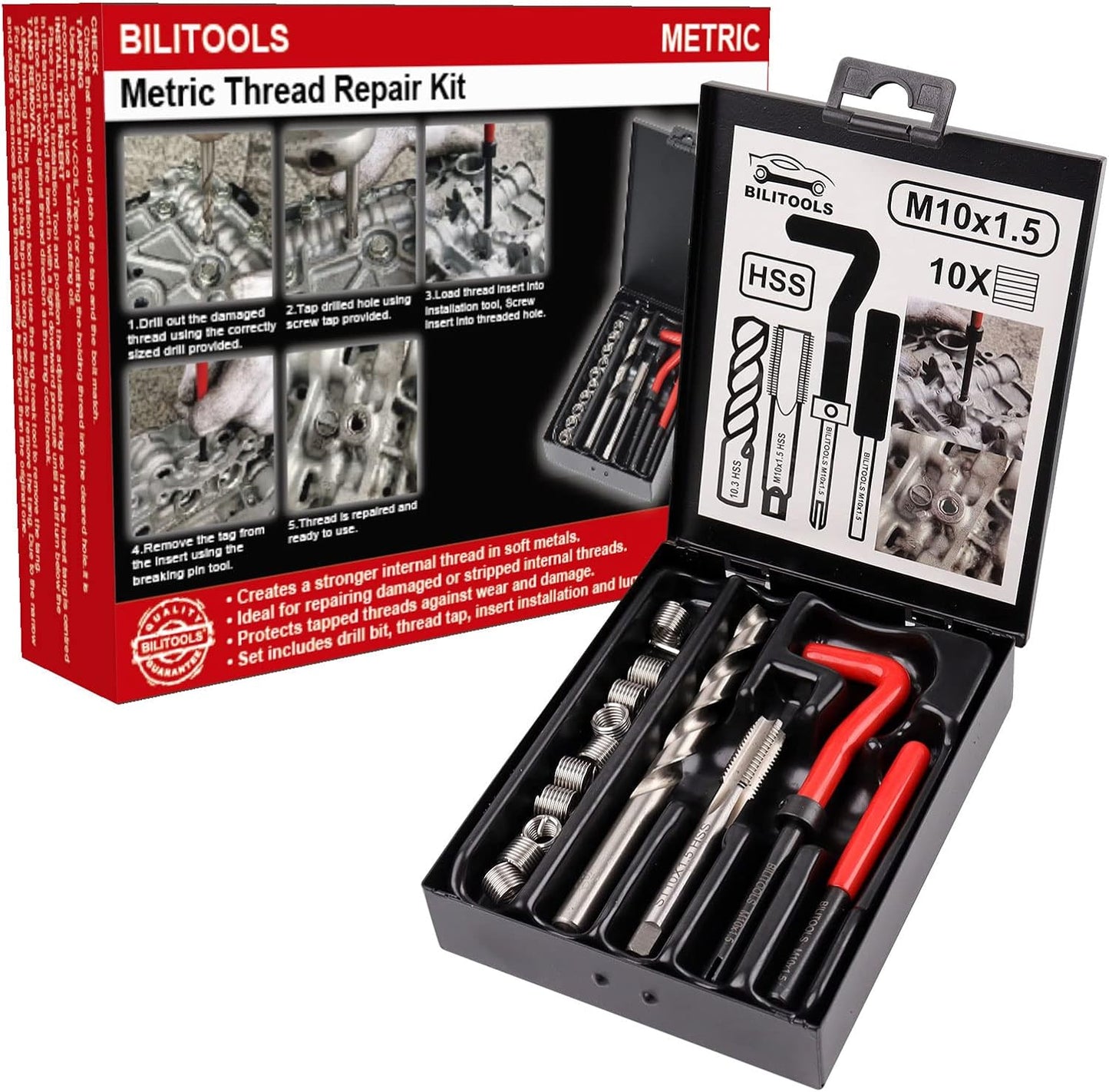 Kit reparación roscas M10x1.5 HSS Helicoil