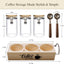 Set 3 Recipientes Vidrio Café con Soporte Filtro