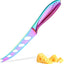 Cuchillo queso tomate dentado acero inox 5pulg arcoíris