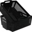 Cesta almacenamiento grande apilable negro set 2