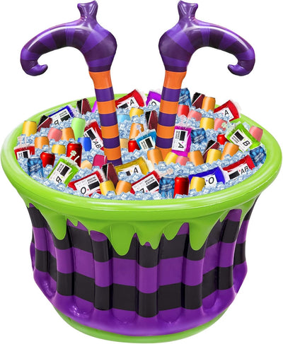 Enfriador inflable Halloween 40" patas bruja 200 latas