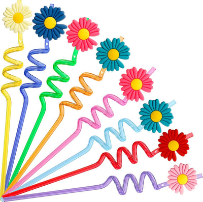 Popotes divertidos con temática floral para fiestas y decoraciones