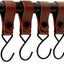 Set 12 Pzas Correas Cuero Coñac Ganchos Cochecito