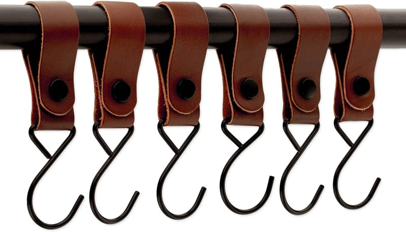 Set 12 Pzas Correas Cuero Coñac Ganchos Cochecito
